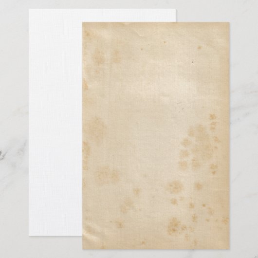 theekleurig briefpapier (Voorkant / Achterkant)