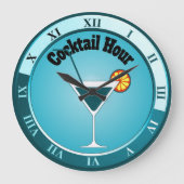 Theekleurige Cocktailuur Bar Klok (Voorkant)