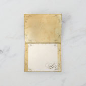 Theekleurige vintage bruiloft 1 - bedankkaartjes bedankkaart (Binnen)