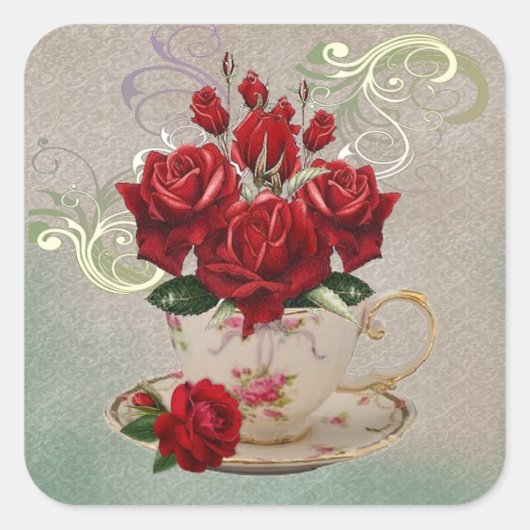 Theekop 3 stickers (Voorkant)