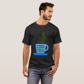 Theekop Cbd Olie Cbd Theedrinker T-shirt (Voorkant volledig)