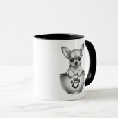 Theekop Chihuahua Puppy Mok (Voorkant rechts)