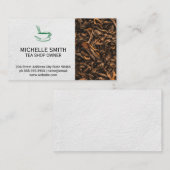 theekop | Gedroogde theebladeren Visitekaartje (Voorkant / Achterkant)