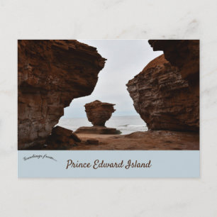 Theekop Rots Prince Edward Island Canada Briefkaart