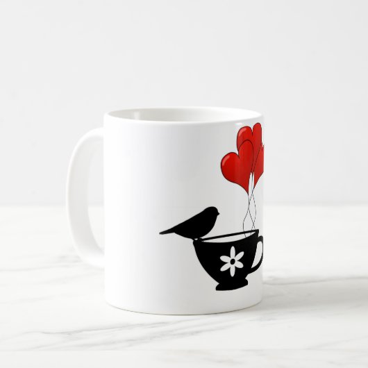 Theekop van Hartjes Koffiemok (Voorkant links)