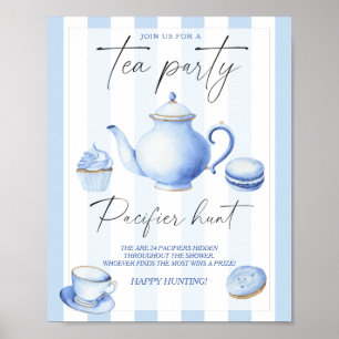 Theekopje Baby shower spel - speen zoektocht Poster