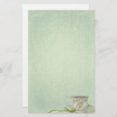  theekopje briefpapier (Voorkant / Achterkant)