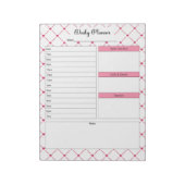 Theekopje-cute _ Dagelijkse planner Notitieblok (Linkerzijde)