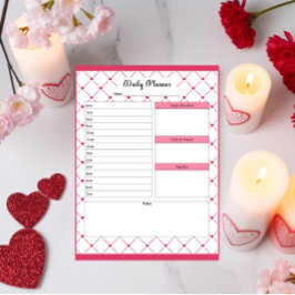 Theekopje-cute _ Dagelijkse planner Notitieblok