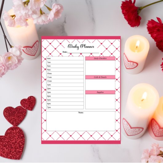 Theekopje-cute _ Dagelijkse planner Notitieblok