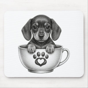 Theekopje Dachshund Puppy Muismat