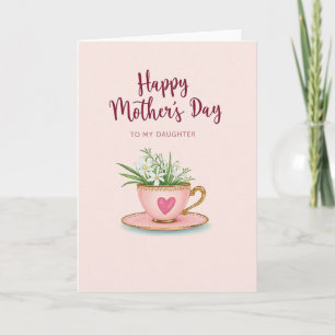 Theekopje Moederdag Liefdekaart Kaart