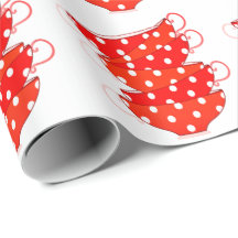 theekopje polka dot rood wit schattig
