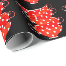 theekopje rood wit polka dot grillig