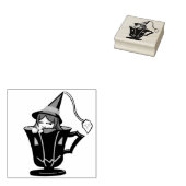 theekopje rubberstempel (Gestempeld)