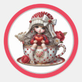 Theekopje Schatje Sticker (Voorkant)