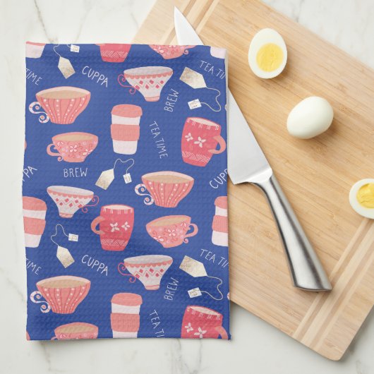 theekopje theepotpatroon theedoek (Quarter Fold)