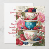 Theekopje Whimsy | Berry Delight Kaart (Voorkant / Achterkant)