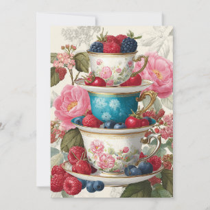 Theekopje Whimsy   Berry Delight Kaart
