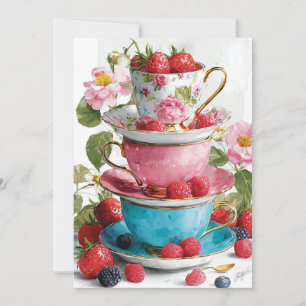 Theekopje Whimsy   speelse charme Kaart