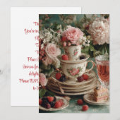 Theekopje Whimsy | Tea Party Fun Kaart (Voorkant / Achterkant)