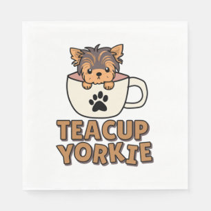 Theekopje Yorkie pup  Servet