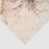 Theekopjes en Theepot Set Rustieke Decoupage Tissuepapier (Detail)