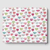 Theekopjes Moderne Vintage Bruiloft Gastenboek (Achterkant)