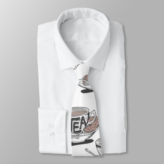 theekoppen PATTERN MET SPOON ALL TRANS Stropdas (Gebonden)