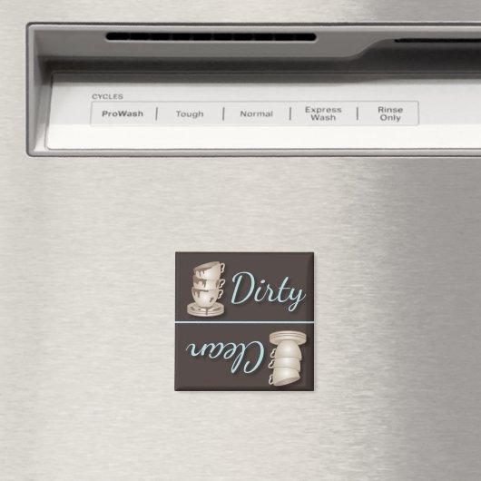 Theekoppen Vuile of Schone Koelkast Magneten (Insitu (Vaatwasser))