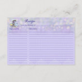 Theekrans bruidslavendelrecept uit het verleden informatiekaartje (Achterkant)