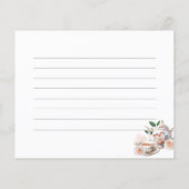 Theekrans Bruiloft Recept Kaart (Achterkant)