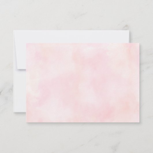 Theekrans Bruiloft Uitnodigingskaart Vintage Bedan Bedankkaart (Achterkant)