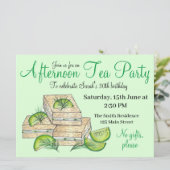 Theekrans Cucumber Sandwiches Kaart (Staand voorkant)