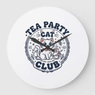 Theekrans Kat Kattenliefhebber Shirt Kunst - Theek Grote Klok