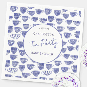 Theekrans voor Vintage Thee Feest Baby Borrel Servet