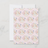 Theekransje Blush Roze Bedankkaart (Achterkant)