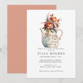 theekransje | Floral Classic Vrijgezellenfeest Kaart (Voorkant / Achterkant)