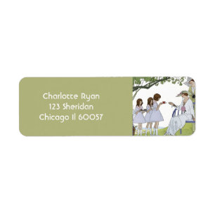 Theekransje in de oude tuin etiket