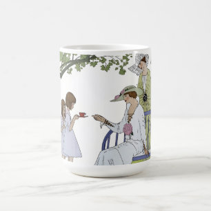 Theekransje in de oude tuin koffiemok