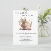 theekransje | Thee-Vrijgezellenfeest Kaart (Staand voorkant)