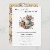 theekransje | Thee-Vrijgezellenfeest Kaart (Voorkant / Achterkant)