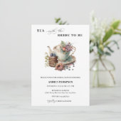 theekransje | Thee-Vrijgezellenfeest Kaart (Staand voorkant)