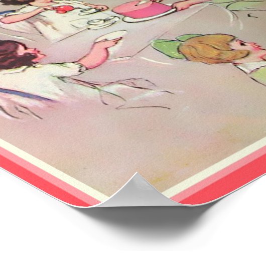 Theekransje voor dames (kopie) poster (Hoek)