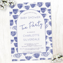 Theekransje Watercolor Baby Shower Thee Feestje