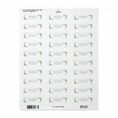 Theel Boeket Frame - Retouradreslabel Etiket (Full Sheet)