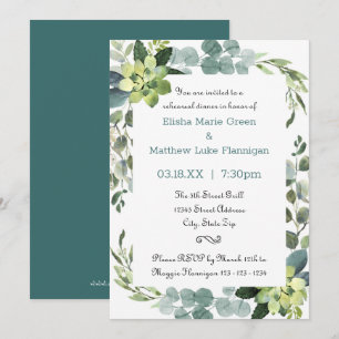 Theel Bouquet Frame - Uitnodiging Oefendiner