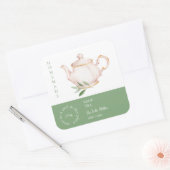 Theelabel Thee van Salie Vierkante Sticker (Envelop)