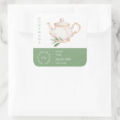 Theelabel Thee van Salie Vierkante Sticker (Tas)