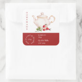 Theelabel Theeroosbottelthee Vierkante Sticker (Tas)